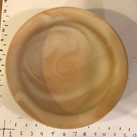 Unbranded Marble Style Swirl Ceramic BIG BOWL Muted Tan and Cream Swirling Tones - Picture 6 of 12